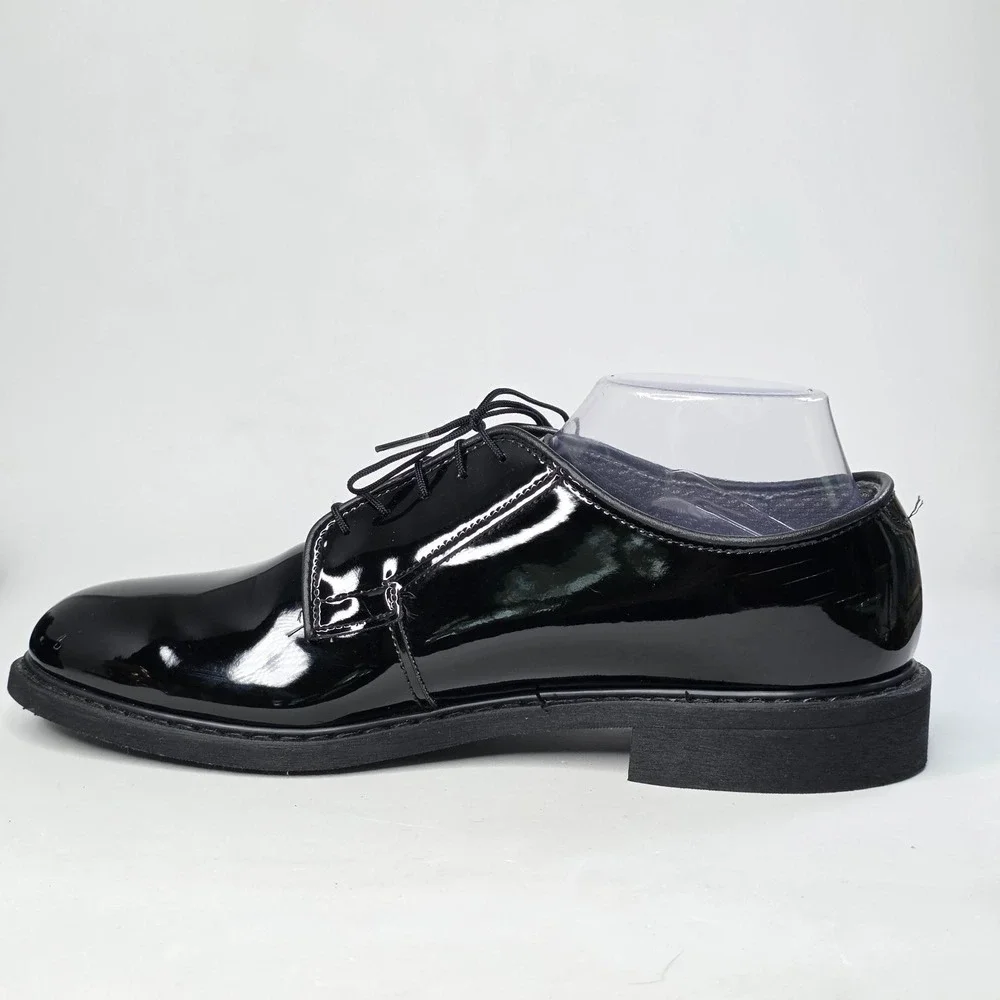 Capps Air Lite Military Shoes Men's 9.5 Black Patent Leather Police Uniform USA